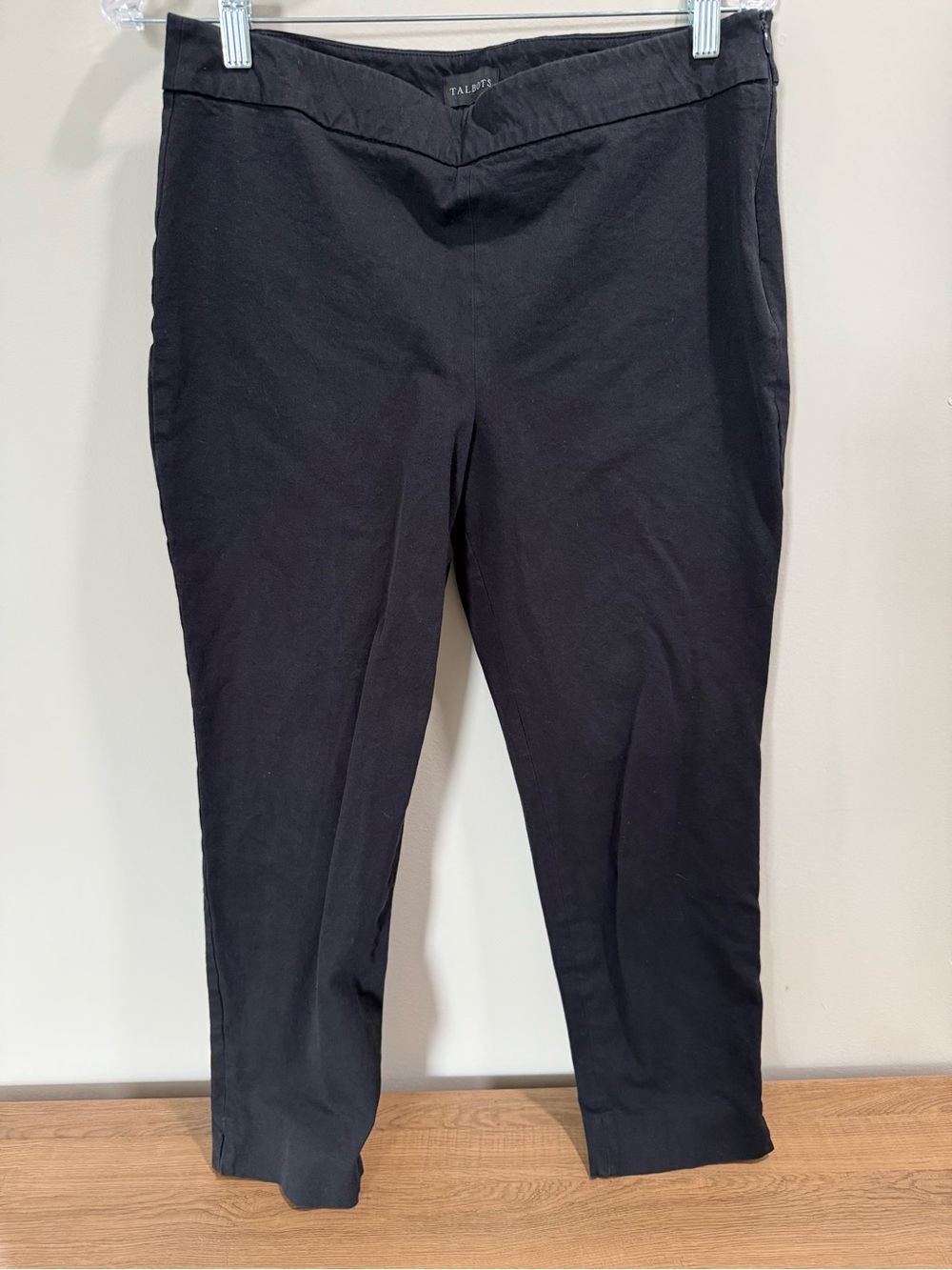 Talbots Black V-Waist Stretch Ponte Pants